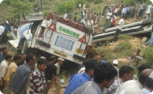 Bus accident in Udhampur Jammu and Kashmir as vehicle falls into gorge causing deaths and injuries