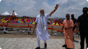 PM Modi addressing women and launching Ganga Expressway in UP